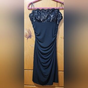 Black Dress with black sequins